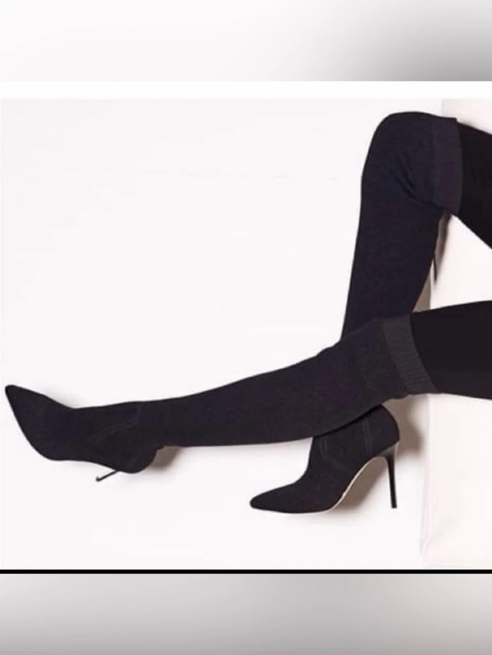 PAIGE 'Jessamine' Over the Knee Stretch Knit Boot